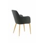 Matstol Comfort, Svart/Natur