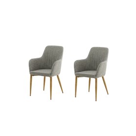 Matstol Comfort, Grå/Natur
