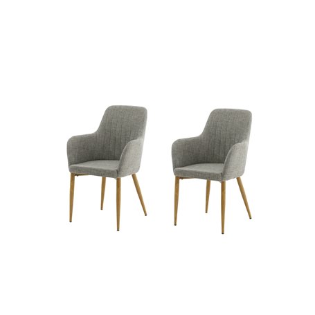Matstol Comfort, Grå/Natur