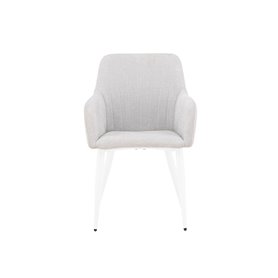 Matstol Comfort, Ljusgrå/Vit
