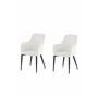 Matstol Comfort, Vit/Svart