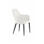 Matstol Comfort, Vit/Svart