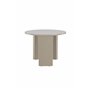 Runt soffbord Bristol, Ø60 cm, Beige