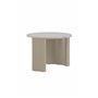 Runt soffbord Bristol, Ø60 cm, Beige