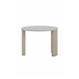 Runt soffbord Bristol, Ø60 cm, Beige
