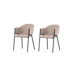 Matstol Evelina, Beige/Svart
