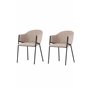 Matstol Evelina, Beige/Svart