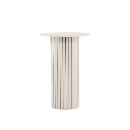 Matbord Härön, Ø70 cm, Vitlaserad
