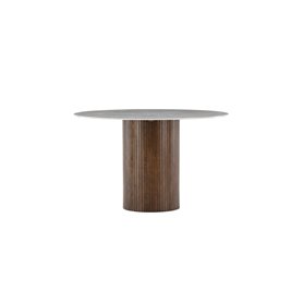 Runt matbord Austin, Ø120 cm, Mocca