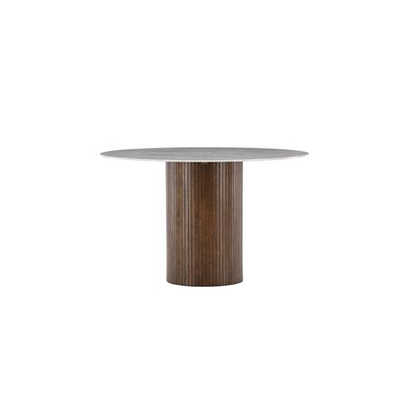 Runt matbord Austin, Ø120 cm, Mocca
