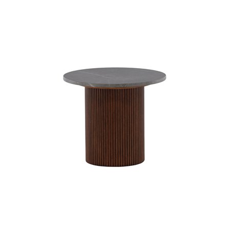 Runt sidobord Härön Bord, Ø52 cm, Walnut