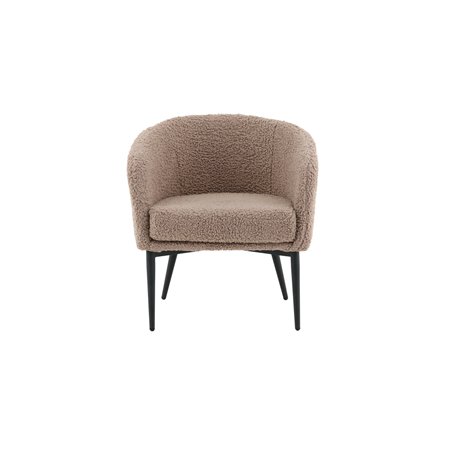 Fåtölj Fluffy, 66 × 64 cm, Brun