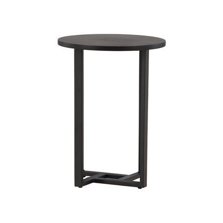 Runt soffbord Lawton, Ø40 cm, Svart