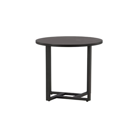 Runt soffbord Lawton, Ø50 cm, Svart