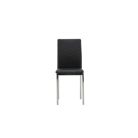Matstol Lily, Svart/Silver