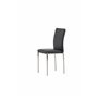 Matstol Lily, Svart/Silver
