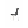 Matstol Lily, Svart/Silver