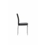 Matstol Lily, Svart/Silver