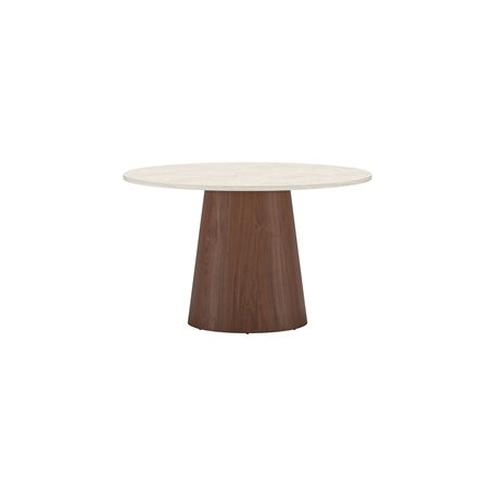 Runt matbord Lanzo, Ø120 cm, Beige