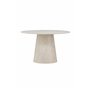 Runt matbord Lanzo, Ø120 cm, Beige