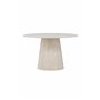 Runt matbord Lanzo, Ø120 cm, Beige