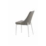 Matstol Leone, Grå/Vit