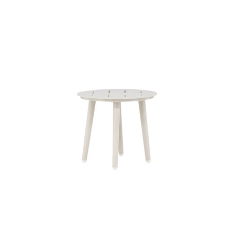 Runt sidobord Lina, Ø40 cm, Beige