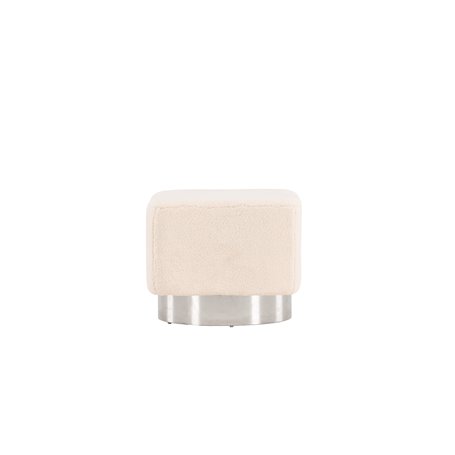 Fåtölj Newton Puff, 45 × 45 cm, Offwhite