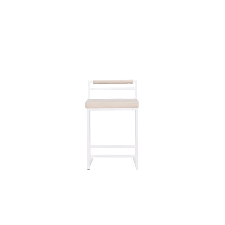 Barstol Opelika, Beige/Vit