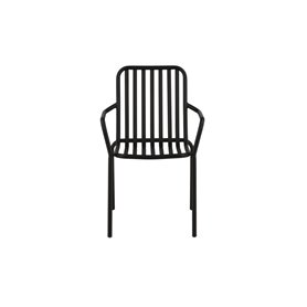 Matstol Peking, Svart/Offwhite