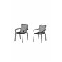 Matstol Peking, Svart/Offwhite