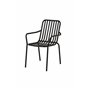 Matstol Peking, Svart/Offwhite
