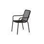 Matstol Peking, Svart/Offwhite
