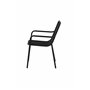 Matstol Peking, Svart/Offwhite