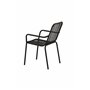 Matstol Peking, Svart/Offwhite