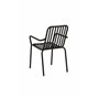 Matstol Peking, Svart/Offwhite