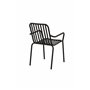 Matstol Peking, Svart/Offwhite