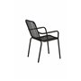 Matstol Peking, Svart/Offwhite