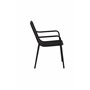 Matstol Peking, Svart/Offwhite
