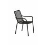 Matstol Peking, Svart/Offwhite