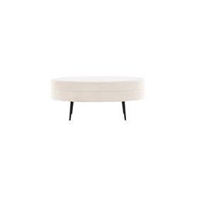 Fåtölj Otto Ottoman, 100 × 40 cm, Vit