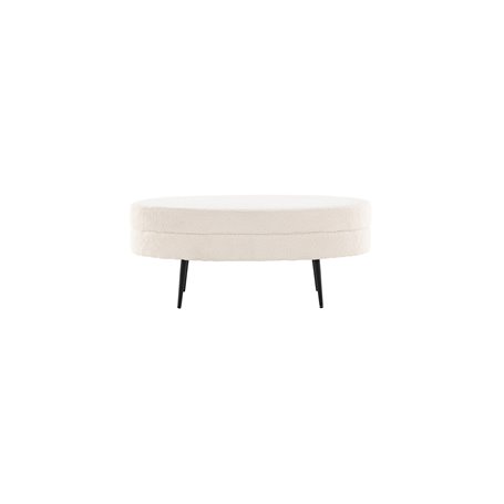 Fåtölj Otto Ottoman, 100 × 40 cm, Vit