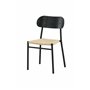 Matstol Polly, Natur/Svart
