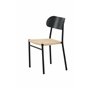 Matstol Polly, Natur/Svart