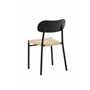 Matstol Polly, Natur/Svart