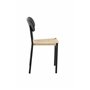 Matstol Polly, Natur/Svart