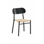 Matstol Polly, Natur/Svart