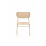 Matstol Polly, Beige/Vitlaserad