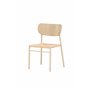 Matstol Polly, Beige/Vitlaserad