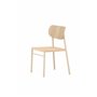 Matstol Polly, Beige/Vitlaserad